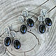 Earrings with black onyx 'Panther' 2 models!. Earrings. The inspiration of nature in stones. My Livemaster. Фото №6
