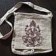 Ethnic bag made of hemp yarn Ganesha. Messenger Bag. IndianBoho. Online shopping on My Livemaster.  Фото №2