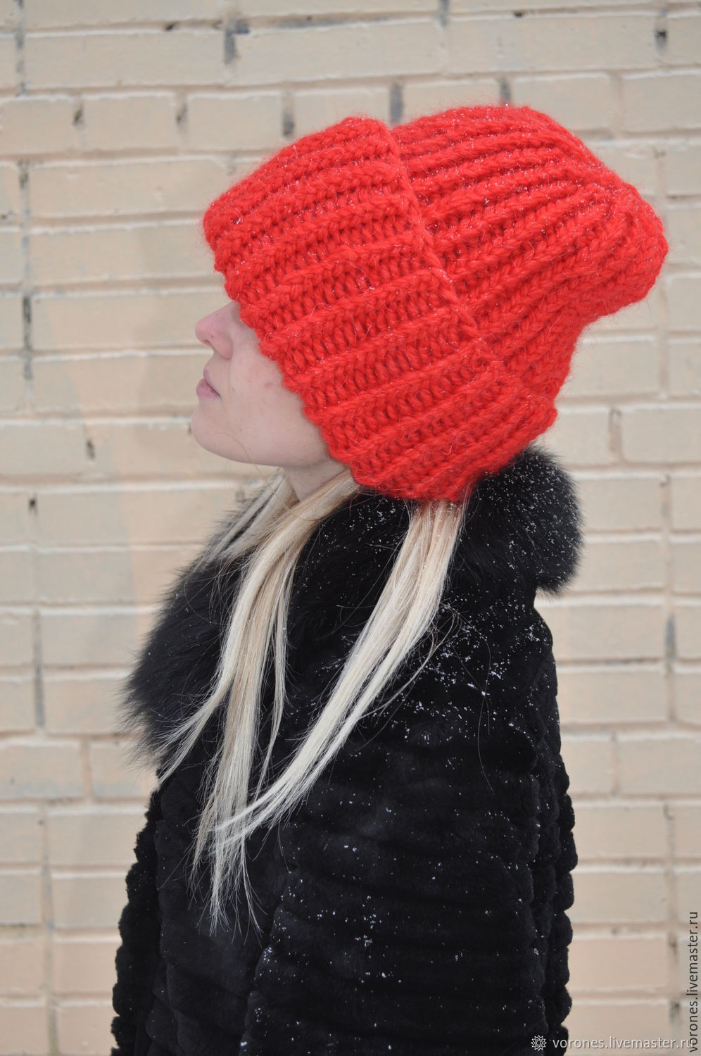 Объемная шапка цвет праздничный и яркий – купить на Ярмарке Мастеров ...