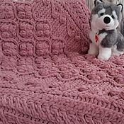 Для дома и интерьера handmade. Livemaster - original item Knitted plaid of large knitting for the bedroom. bedspread on the bed.. Handmade.
