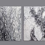 Картины и панно ручной работы. Ярмарка Мастеров - ручная работа Abstract black and white painting for a brutal interior. Handmade.