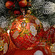 Order Glass Christmas ornament set "The WhiteDog Rose". moiraine vitrum. Livemaster. . Christmas decorations Фото №3
