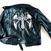 Материалы для творчества handmade. Livemaster - original item Patch on the biker jacket 