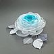 Windy Rose. Brooch - fabric flower. Brooches. ms. Decorator. Online shopping on My Livemaster.  Фото №2