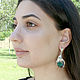 ADAI jewelry set with malachite and carborundum in silver (VIDEO). Jewelry Sets. Sunny Silver. My Livemaster. Фото №4