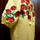 Women's embroidered blouse 'Sunny poppies' ZHR3-224. Blouses. babushkin-komod. My Livemaster. Фото №5