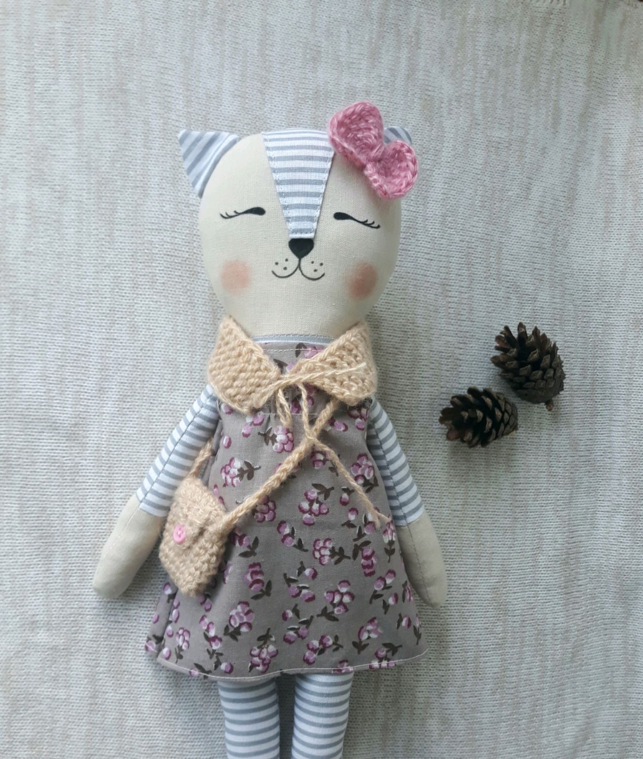 Кошка Milana. Игрушка с одеждой. в интернет-магазине на Ярмарке ...