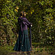 Elven Dress «Nelphie» Long Fantasy Linen Hooded Elvish Dress. Cosplay costumes. mongolia. Интернет-магазин Ярмарка Мастеров.  Фото №2