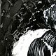 Картина маслом на холсте портрет черно белая картина. Картины. Ксения Колесникова (artkko). Ярмарка Мастеров.  Фото №5
