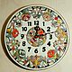 Order clocks, decorative,ceramic,round. Solo. Livemaster. . Watch Фото №3