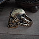 Ring The Terminator T-800. The Terminator.  The skull of the robot. bronze silver. Rings. Mastenarium (mastenarium). My Livemaster. Фото №4