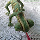 Order Chameleon  - needle felted – Soft Sculpture. macrobiser. Livemaster. . Felted Toy Фото №3