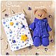 The Blue Sleepy Teddy Bear. Stuffed Toys. Needle Nook. Online shopping on My Livemaster.  Фото №2