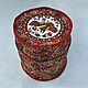 Quilted box with hand embroidery 'Sirin', Russian style, Souvenirs3, Barnaul,  Фото №1
