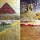 Desert Series. Pyramid. Acrylic painting. 50h50 cm. Pictures. Tatiana Chepkasova. My Livemaster. Фото №5
