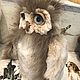 Owl from natural fur with flying wings. Stuffed Toys. Holich_toys. Online shopping on My Livemaster.  Фото №2