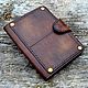 Leather, personalized, vintage wallet №15. Wallets. MILANO. My Livemaster. Фото №5