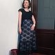 Knitted Dress Black Orchid, loin knitting. Dresses. Natalia Bagaeva knitting (nbagaeva). Online shopping on My Livemaster.  Фото №2