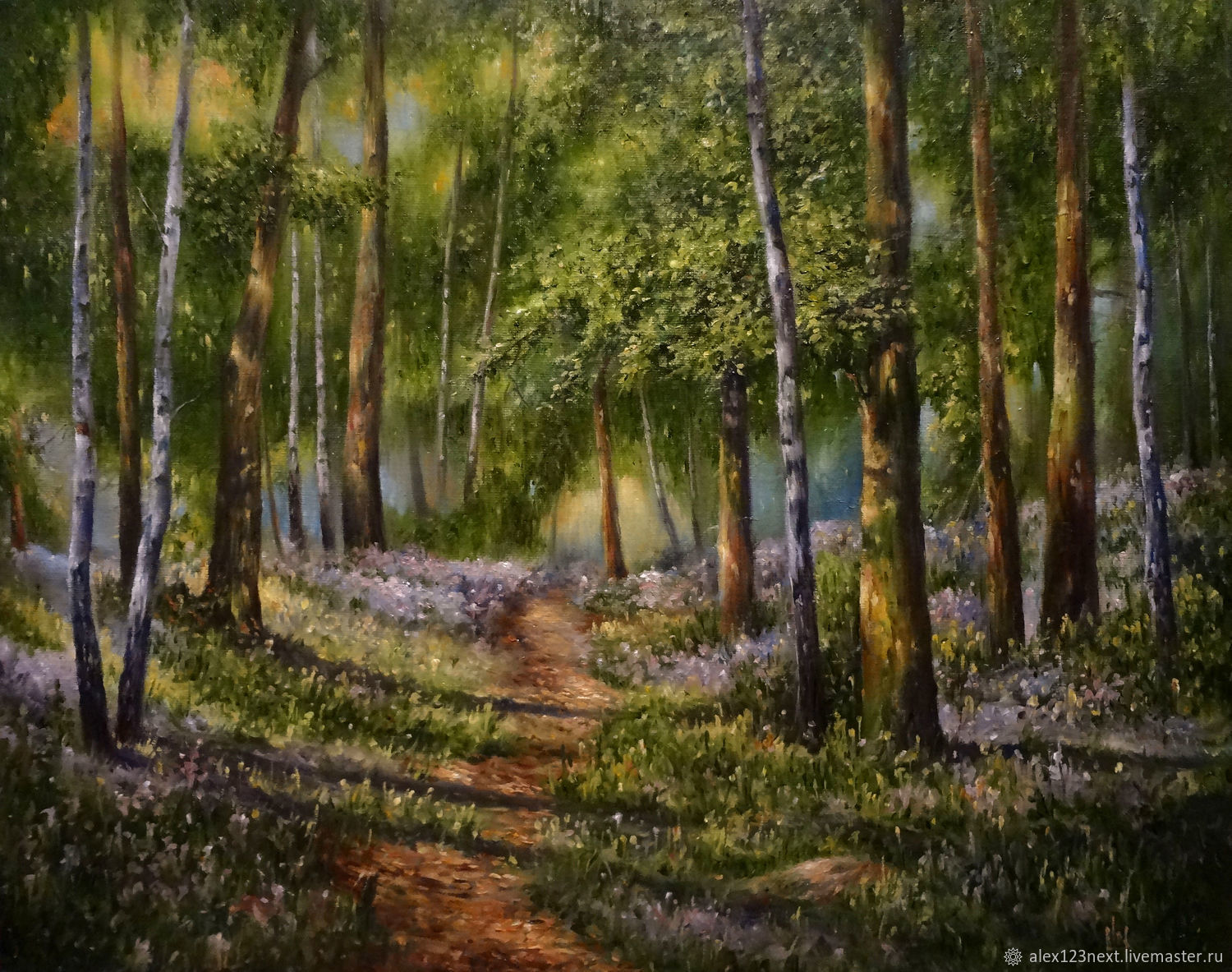 Картина Юрия Мелькова Весна в лесу