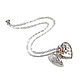 Pendant with cubic zirconia, heart pendant, heart pendant opening. Pendants. Irina Moro. Online shopping on My Livemaster.  Фото №2