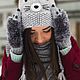 Hedgehog mittens, grey, warm, winter, unisex, zverovarezhki. Mittens. NatalieKnit. Online shopping on My Livemaster.  Фото №2