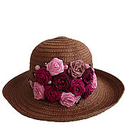 Аксессуары handmade. Livemaster - original item Rose Hat chocolate DESSERT FOR YOUR FAVORITE headdress. Handmade.