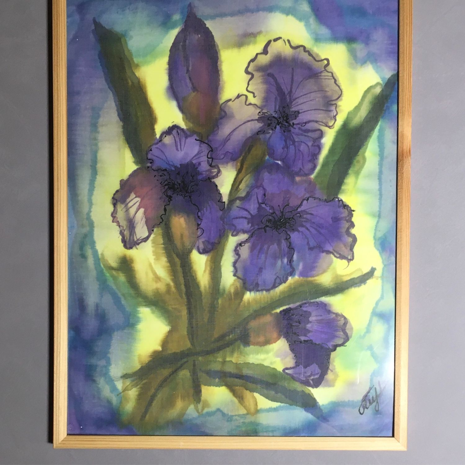 Андрияка ирисы акварель. Картина ирисы кто написал. Кристальная мозайка фрея. Наволочка ван гог. Ирис бородатый батик.