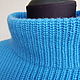 Blue sweater made of 100% cashmere. Sweaters. Knitted with love. Online shopping on My Livemaster.  Фото №2