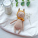 Order Crocheted rattle-Autumn Bunny. LillyShop. Livemaster. . Rattles Фото №3