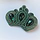 Мастер класс брошь Корона в сутажной технике. Мастер-классы. Annka Soutache Украшения из сутажа. Ярмарка Мастеров.  Фото №6