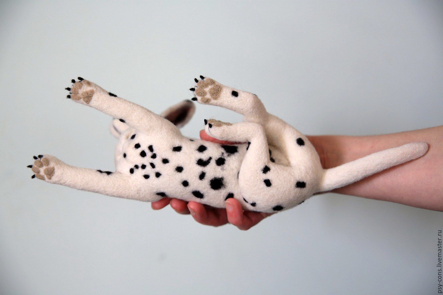 felted wool toy. Dog breed Dalmatian купить на Ярмарке Мастеров