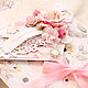 Подарочный конверт-сертификат розовый. Открытки свадебные. Irina M. (Angel-Scrap). Ярмарка Мастеров.  Фото №4