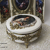 Для дома и интерьера handmade. Livemaster - original item Box: Bombonniere box with a portrait.. Handmade.