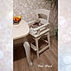 Высокий детский стул с подлокотниками (слоновая кость). Стулья. Don Wood Мастерская детской мебели. Интернет-магазин Ярмарка Мастеров.  Фото №2