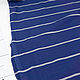 Трикотаж кулирка плотная синяя в полоску. Ткани. БАРХАТ Итальянские ткани (barhat-tkani). Ярмарка Мастеров.  Фото №5