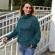 Свитер кокон меланж. Свитеры. Ольга Осадчая, мастерская Helga. Интернет-магазин Ярмарка Мастеров.  Фото №2