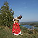 Skirt from staple the Provence (coral red). Skirts. pugovkino delo (Pugovkino-delo). My Livemaster. Фото №5
