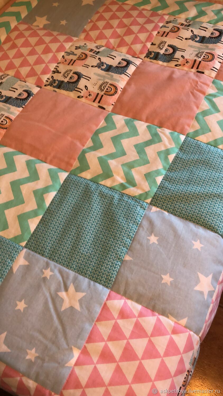 Покрывала: одеяло-покрывало пэчворк «Ламы» в интернет-магазине на ...