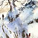 Watercolor painting 'Christmas day.'. Pictures. Senchilova Evgenia. My Livemaster. Фото №6