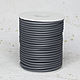 Rubber Cord 3mm Grey 50cm Silicone Cord Hollow for Necklace, Cords, Solikamsk,  Фото №1