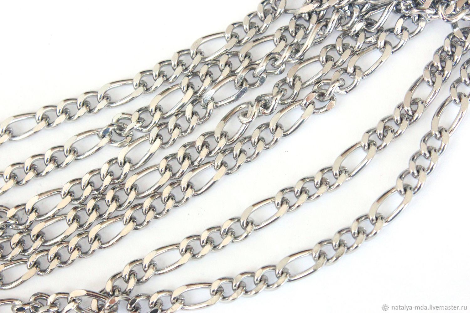Цепь с разными звеньями из нержавеющей стали (1м) в интернет-магазине ...