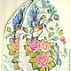 batik scarf 'birds', Scarves, Yaroslavl,  Фото №1