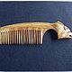 Wooden hair comb WOLF, Combs, Moscow,  Фото №1
