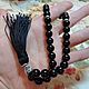 Order Black agate rosary 33 beads and 925 silver. marusjy. Livemaster. . Rosary Фото №3