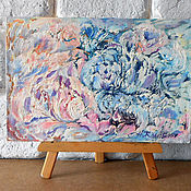 Картины и панно handmade. Livemaster - original item Peonies painting original small abstract. Handmade.