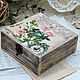 Box in retro style roses decoupage solid wood. Box. Studio Villa-Oliva. My Livemaster. Фото №4