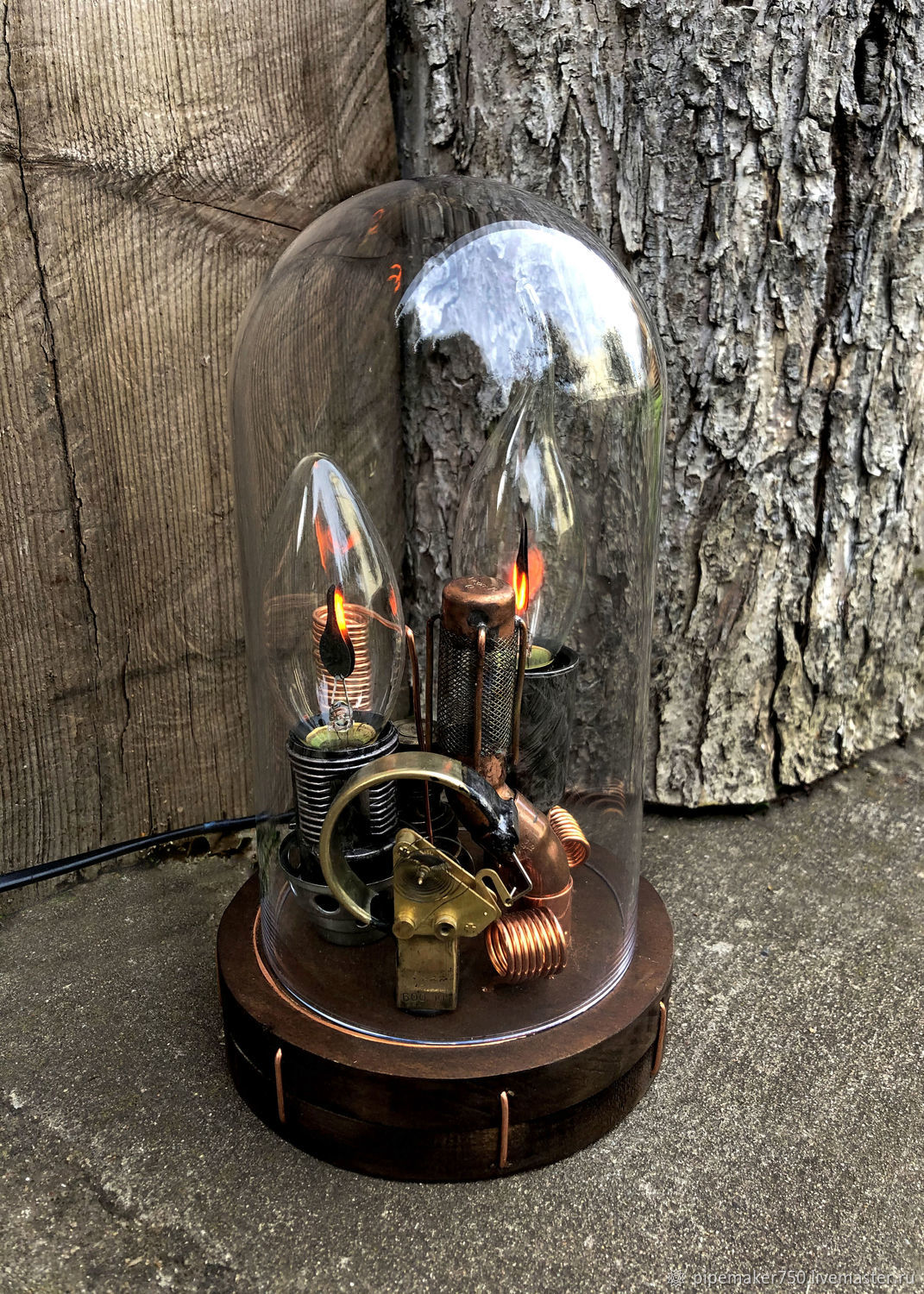 Лампа стимпанк – светильник в стиле своими руками