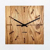 Для дома и интерьера handmade. Livemaster - original item Smart square wood wall clock. Handmade.