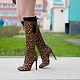 Women's boots ' Leopard', High Boots, Barnaul,  Фото №1
