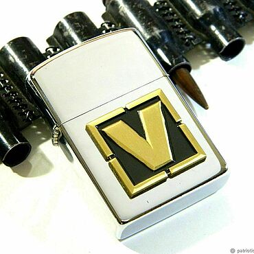Сувениры и подарки ручной работы. Ярмарка Мастеров - ручная работа Зажигалка Lighters "V СВО". Handmade.